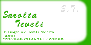 sarolta teveli business card